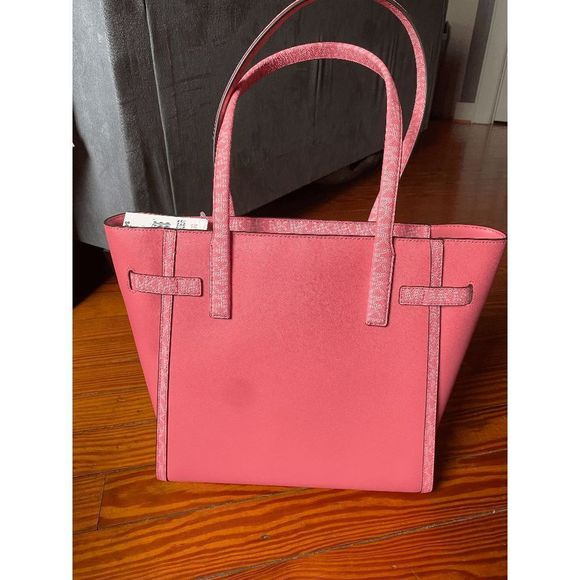 MICHAEL KORS 🐾 NWT CARMEN LARGE NORTH SOUTH SHOULDER TOTE, MSRP $498 - Picture 7 of 11